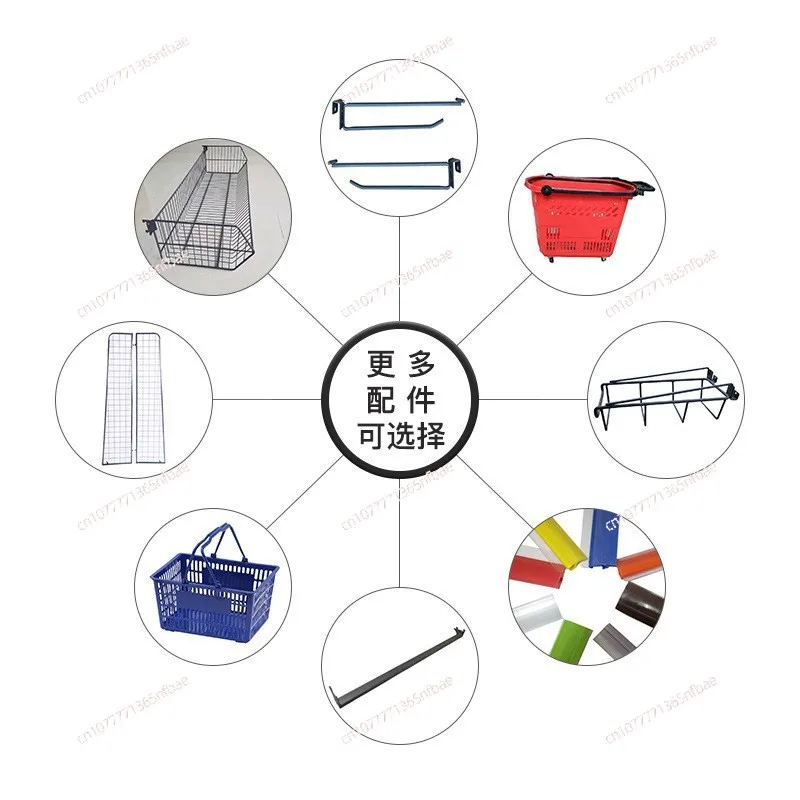 Custom Small Supermarket Shelves - Thickened Multi - layer for Snacks, Single/Double Sided