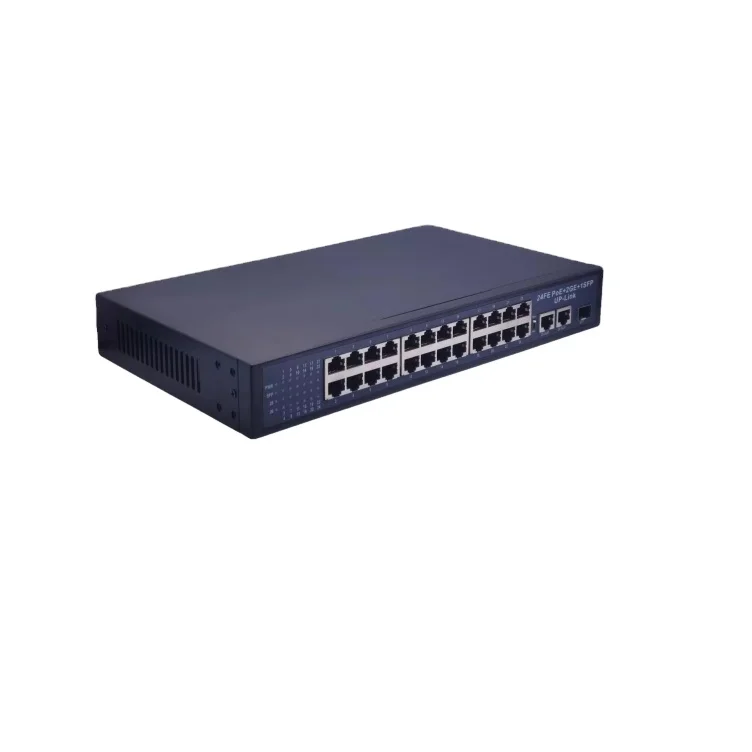 Durable Using Various 24-port 10/100Mbps + 2-port gigabit managed network switch Industry 24 ports POE switch