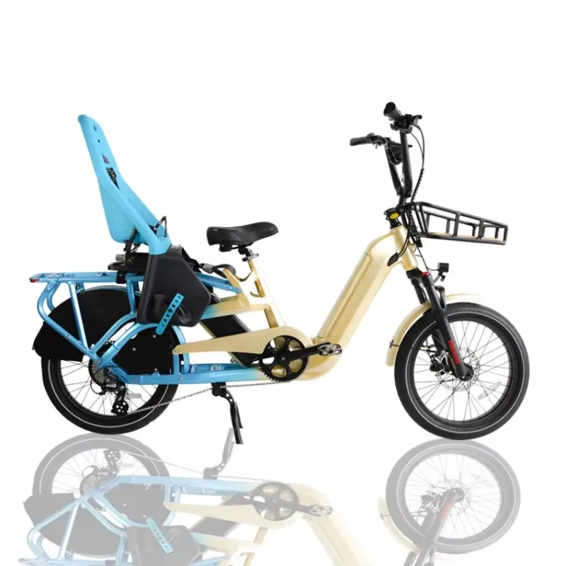 

STLF 2025 OEM Family Electric Cargo Bike Cargo Delivery Bike Electric Cargo Bike Electric Ebike E-cargo Family Ebike