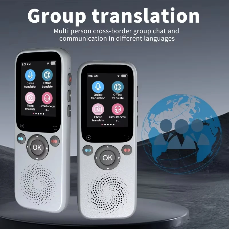 

AI Translator Device Supports 138 Languages Intelligent Translator ChatGPT Real-time Voice Recording Text Translate Machine S20