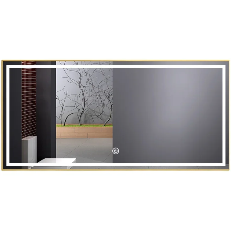 

Mirror Wall Mounted Glam Unbreakable Cleaning Bathroom Mirror Fogless Bluetooth Inteligente Furniture