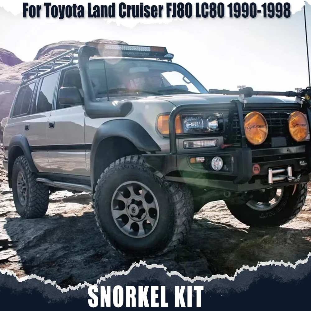 Air Intake Snorkel Kits For Toyota Land Cruiser FJ80 LC80 1990-1998 Diesel Petrol Wading Breather Tube Hose Pipe Car Accessories
