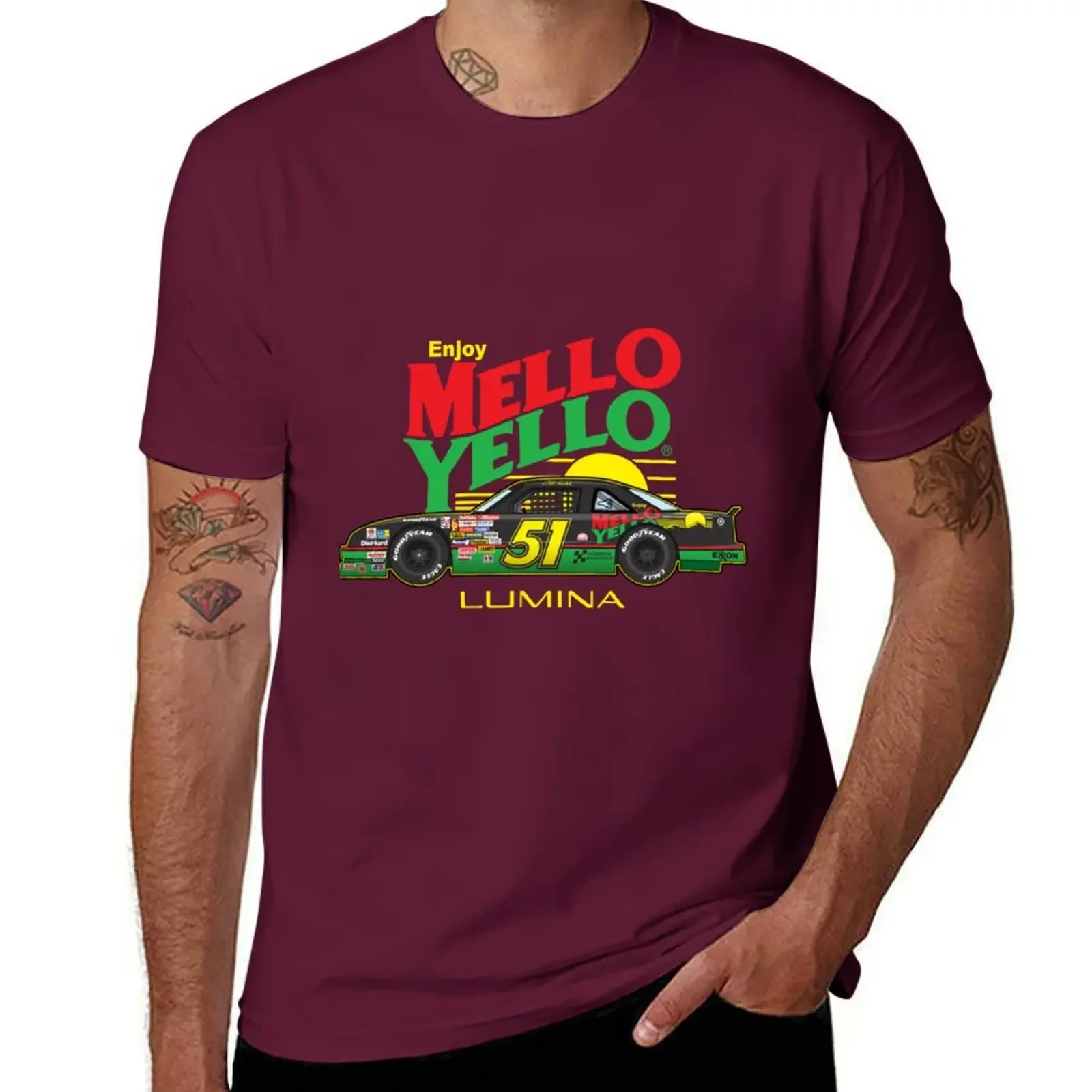 51 Mello Yello Cole Trickle Days of Thunder Illustration T-Shirt summer top shirts graphic tees plain black t shirts men fashion