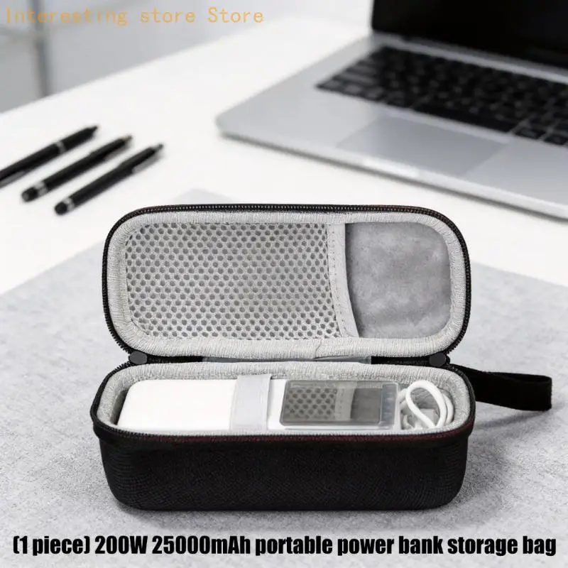 Heavy Duty EVA Storage Bag For 200W 25000mAh PB728 Powerbank Case Holder with Mesh Pocket And Secures Fit Technology 55KC