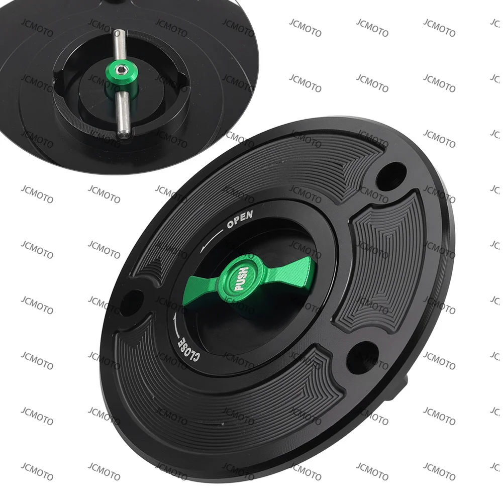 Cap Keyless CNC For KAWASAKI ZZR600 KLZ1000 ER4N ZX6R ZX636R ZX12R ZX10R Z1000SX Z800 Z750 108mm/3.94