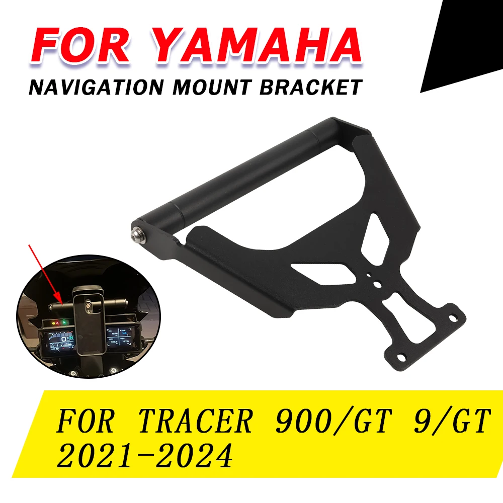 

For Yamaha Tracer 9GT 9 GT 900 GT 900GT 2023 2024 Motorcycle Windshield Stand Holder Mobile Phone GPS Navigation Plate Bracket