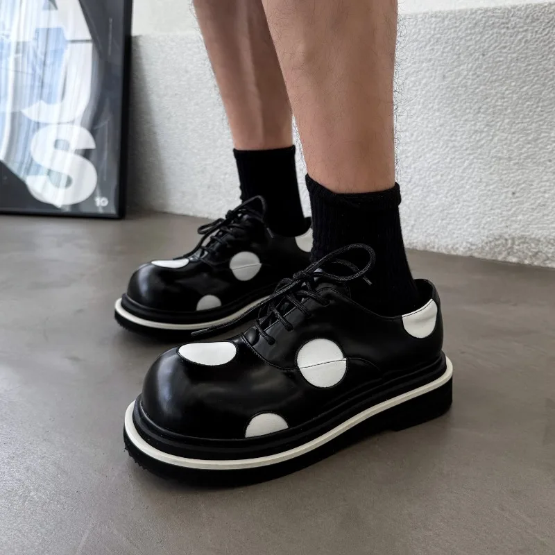 

High End Fashion Oxfords Men Genuine Leather Casual Shoes Male Spring Aututmn Work lace up cowhide shoes European trendy Youth