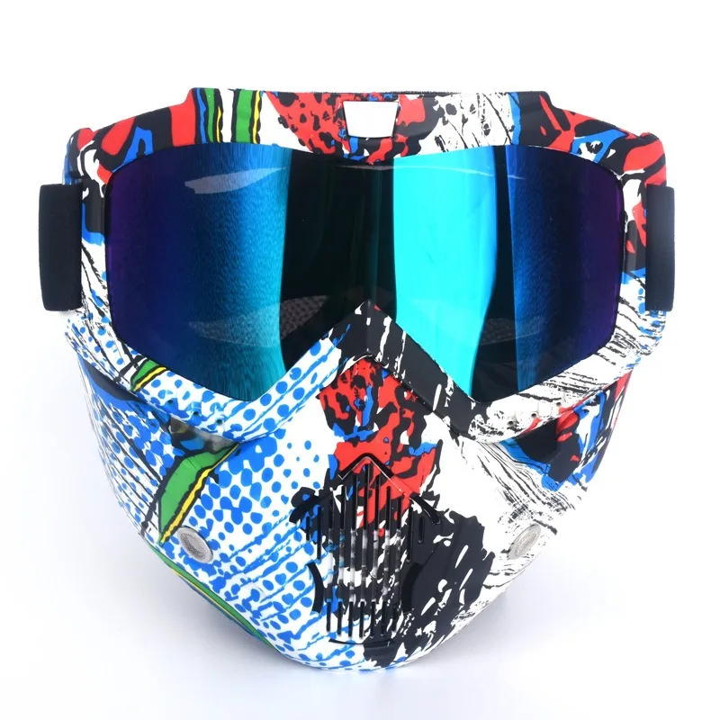 

Practical mask for off-road motorcycle sports, breathable full face protection, dustproof off-road motorcycle mask