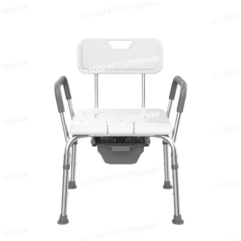 

Aluminum Alloy Non-slip Big Foot Cushion Seat Cushion Elderly Removable Shower Toilet Chair