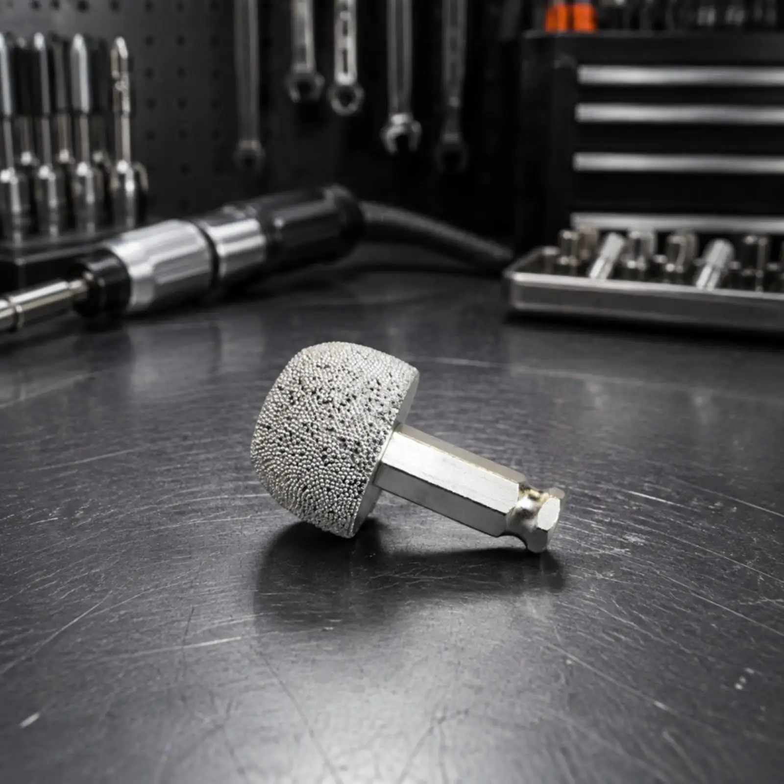 Tire Repair Grinding Head Aluminum Oxide Construction for Rubber Buffing Garage Tool with Connector Multi Head Tool