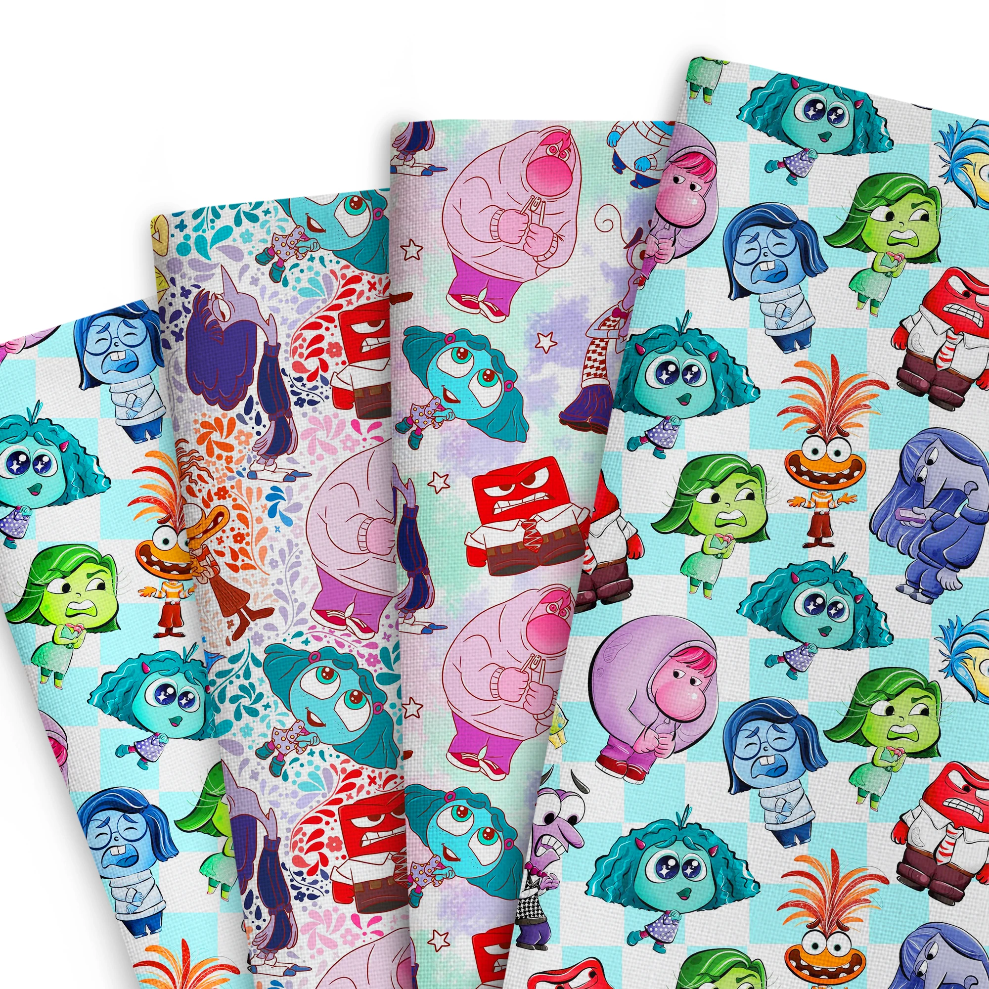 

50*145cm Inside Out2 Patchwork Polyester Cotton Fabric For Tissue Sewing Quilting Fabrics Needlework Material DIY Handmade