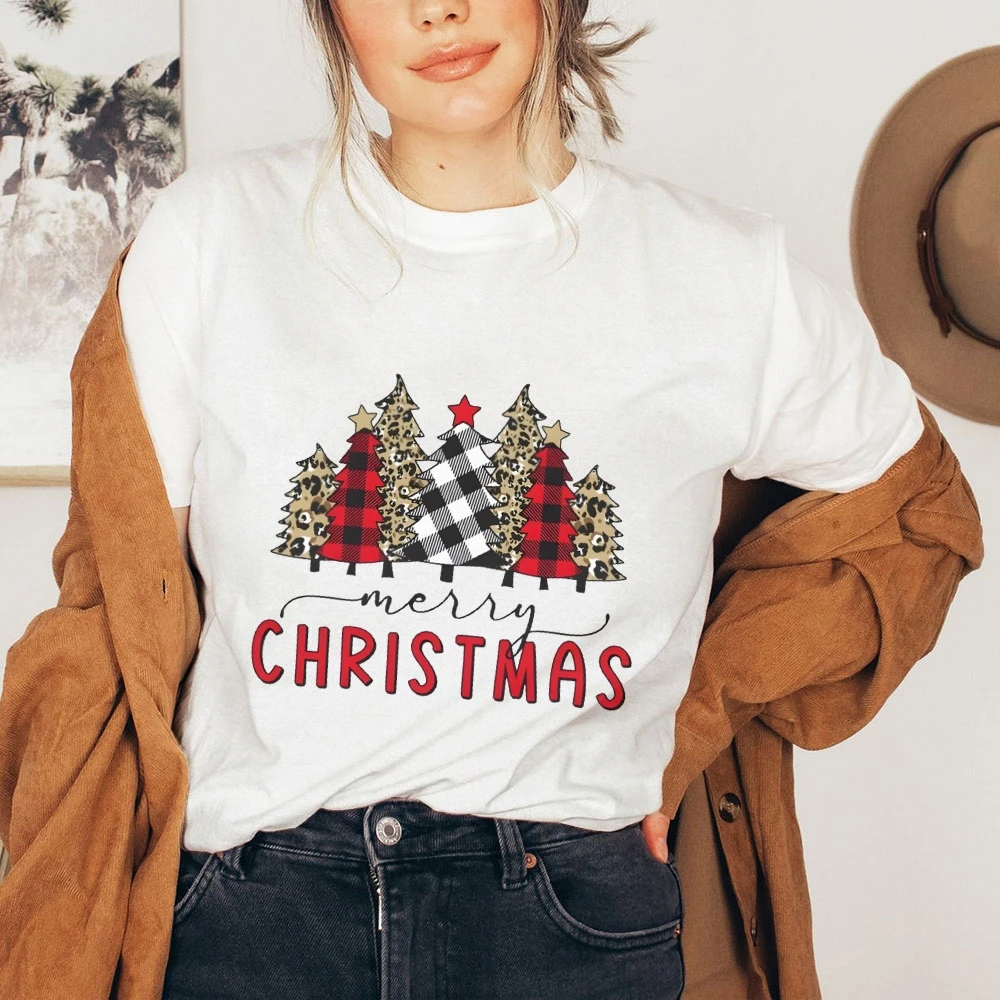 

Chirismas Happy Merry хлопковая рубашка для женщин и мужчин, верхняя одежда на лето, модный комфортный цвет, полностью хлопковая дышащая мода Y2K