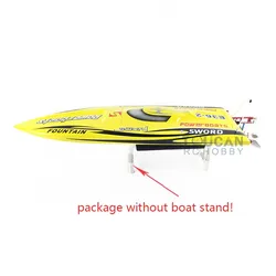 DTRC RC Boat E36 75km/h 84.5CM Fiber Glass Yellow Electric Race PNP W/ Motor Servo ESC Gift for Adult TH02651-SMT8