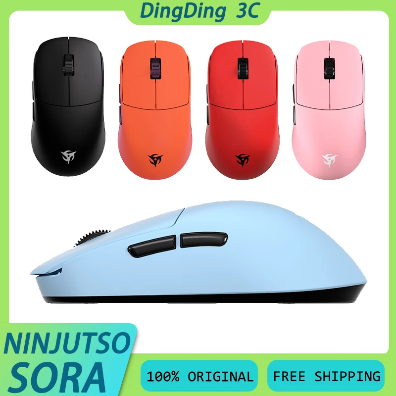 NINJUTSO X VAXEE SORA Wireless Mouse 2Mode Paw3950 Low Latency Lightweight Long Endurance Gaming Mouse Customized PC Accessory