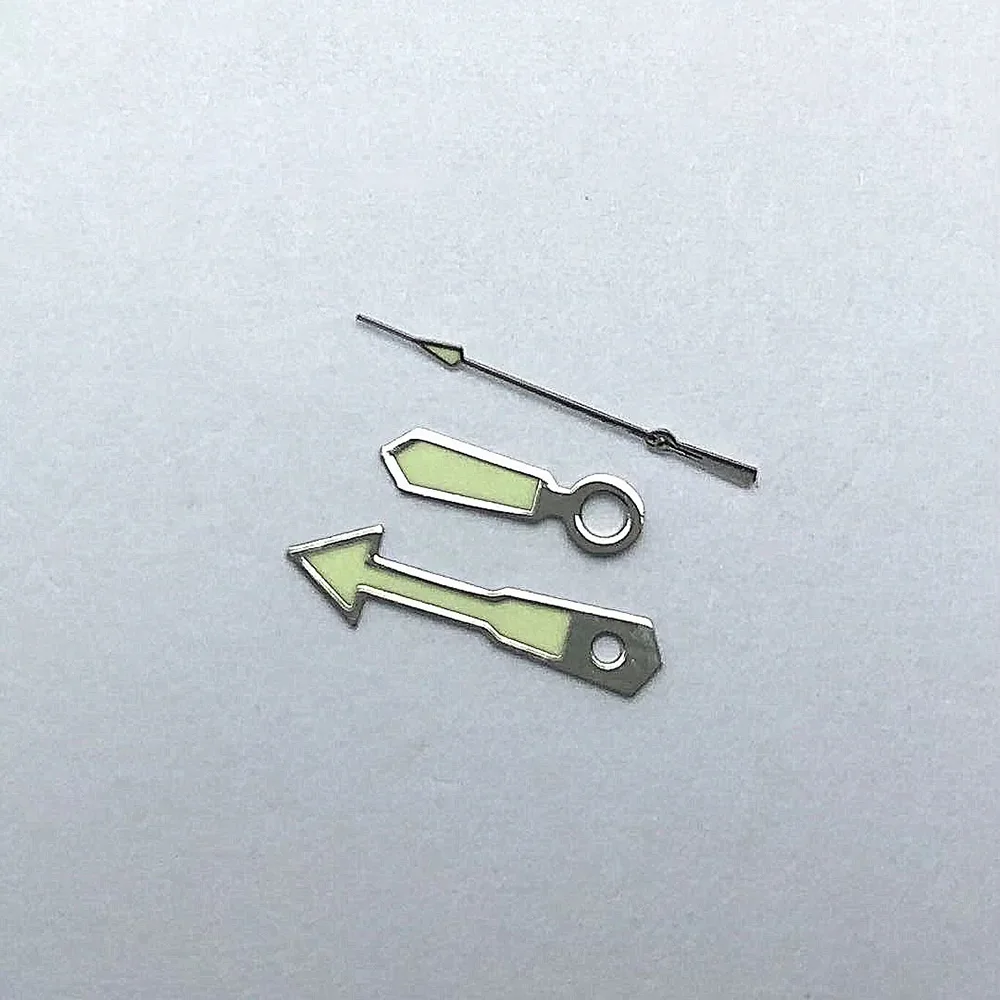 Accesorios para reloj, manecillas de horas, minutos y segundos con luminosas, adecuadas para piezas de reparación de relojes con movimiento 8200, agujas para reloj