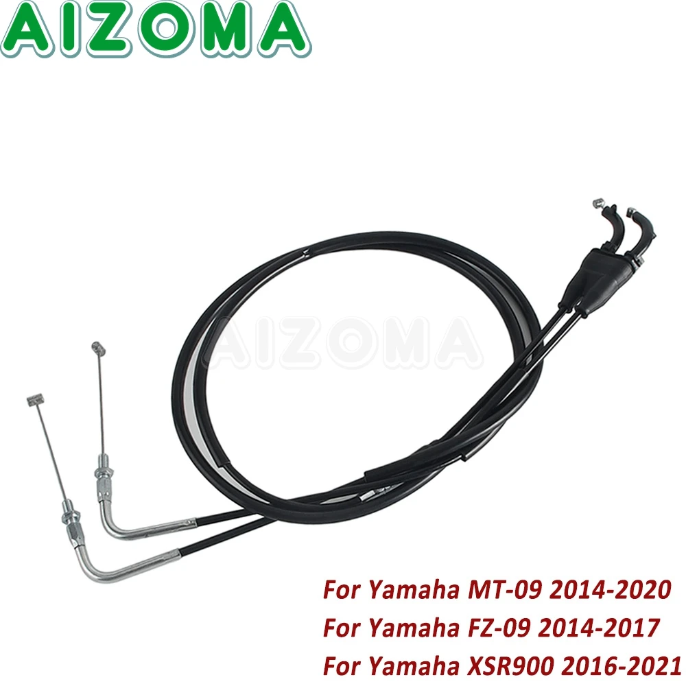 

Motorcycle Twist Throttle Cable Stainless Braided Throttle Gas Wire For Yamaha MT-09 FZ-09 XSR900 MT09 FZ09 MT FZ 09 2014-2017