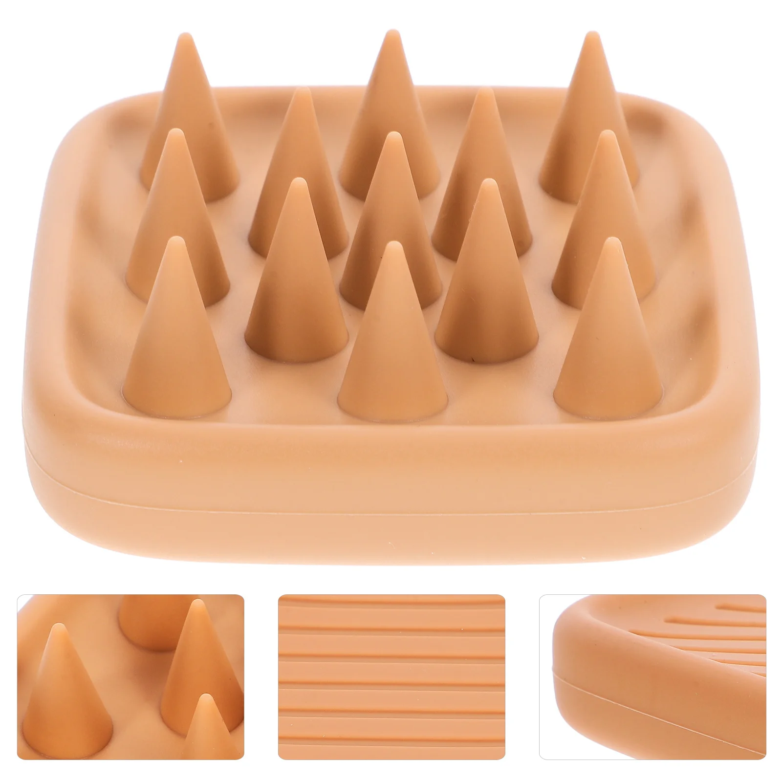 

Silicone Hair Scalp Massager Brush Deep Exfoliation Shower Bathing Tool For Hair Care Scalp Scrubber