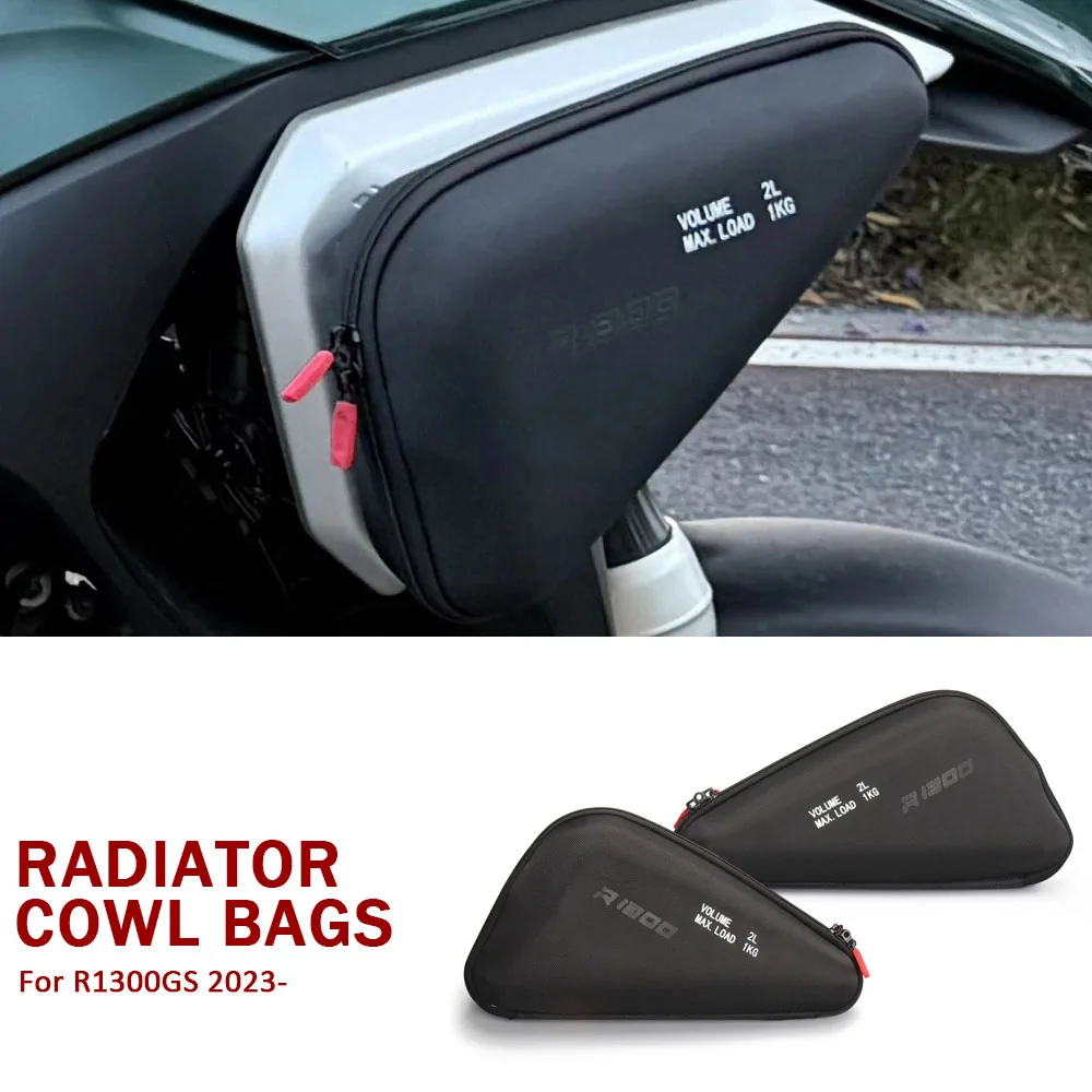 

R1300GS 2023 2024 2025 Motorcycle Left Right Radiator Cowl Bags Side Fairing Tool Bag 1KG For BMW R 1300 GS GS1300 R 1300GS