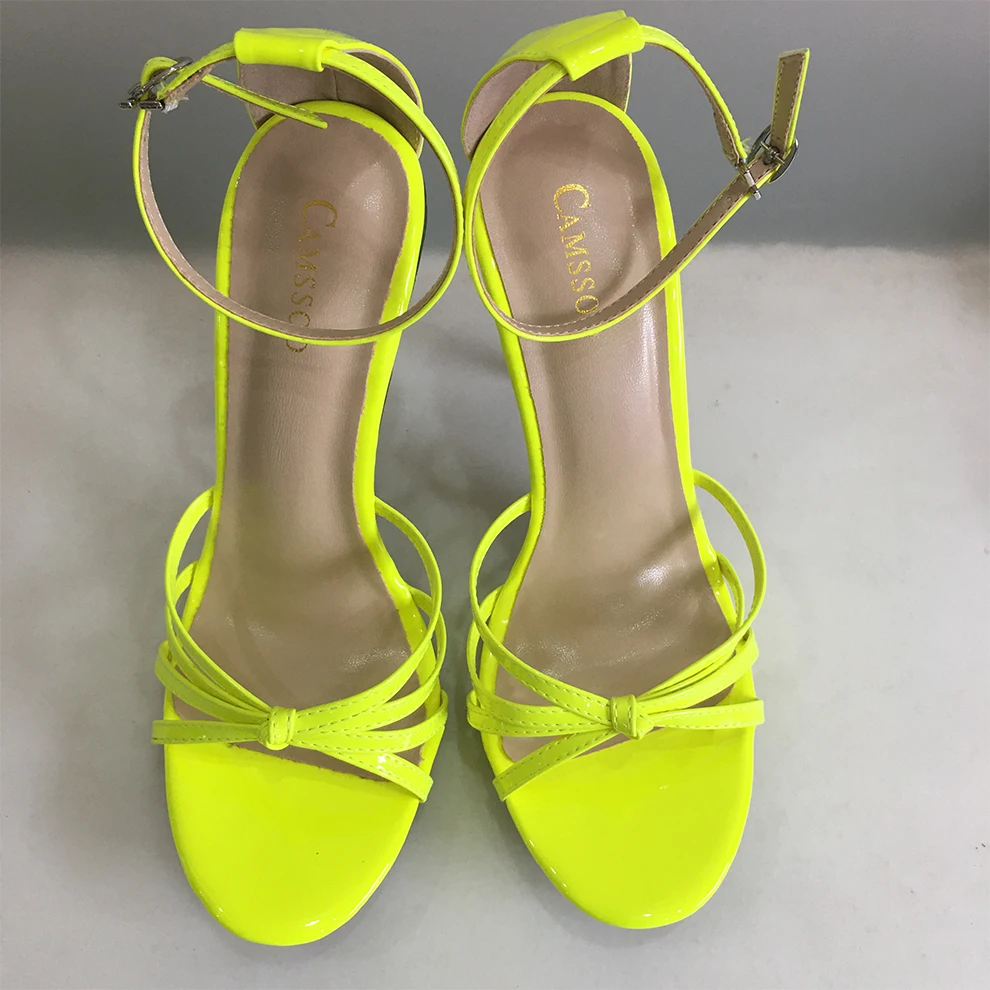 الصنادل النسائية فراشة عقدة مثير صنادل سيدات أحذية حفلات الزفاف الكعوب رقيقة 11 سنتيمتر أحذية الصيف اليومية للنساء الذهب الأزرق #4