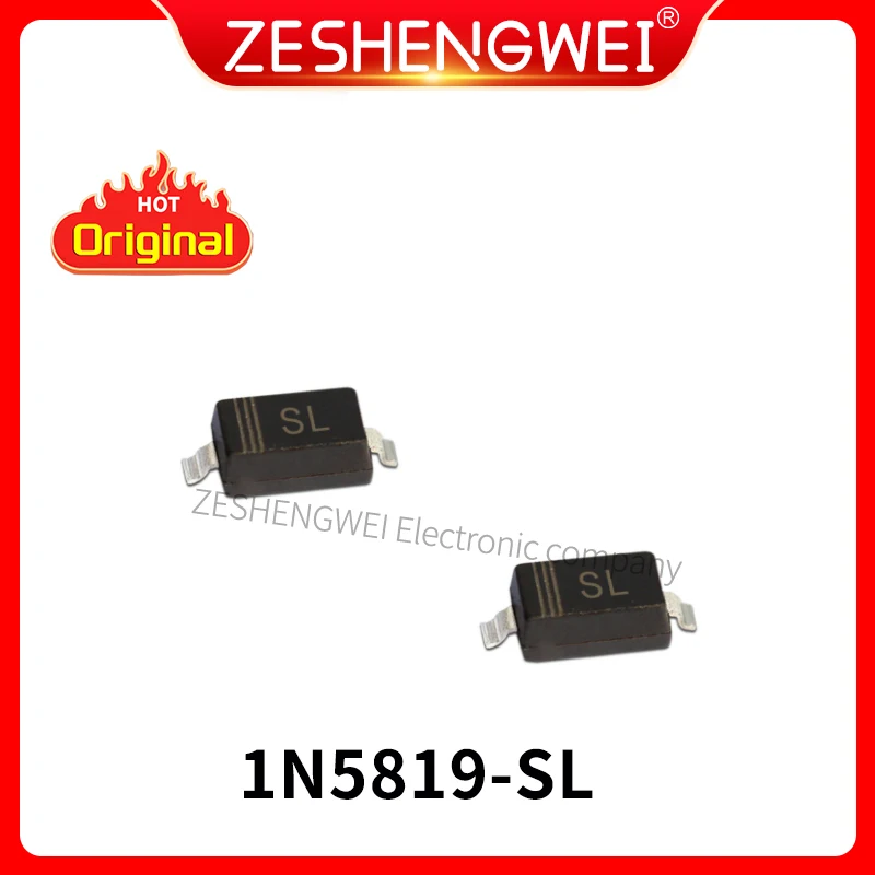 100PCS SL Diode Schottky Barrier 1N5819 B5819W 0.5A SOD-1231206 40V 1A In Stock