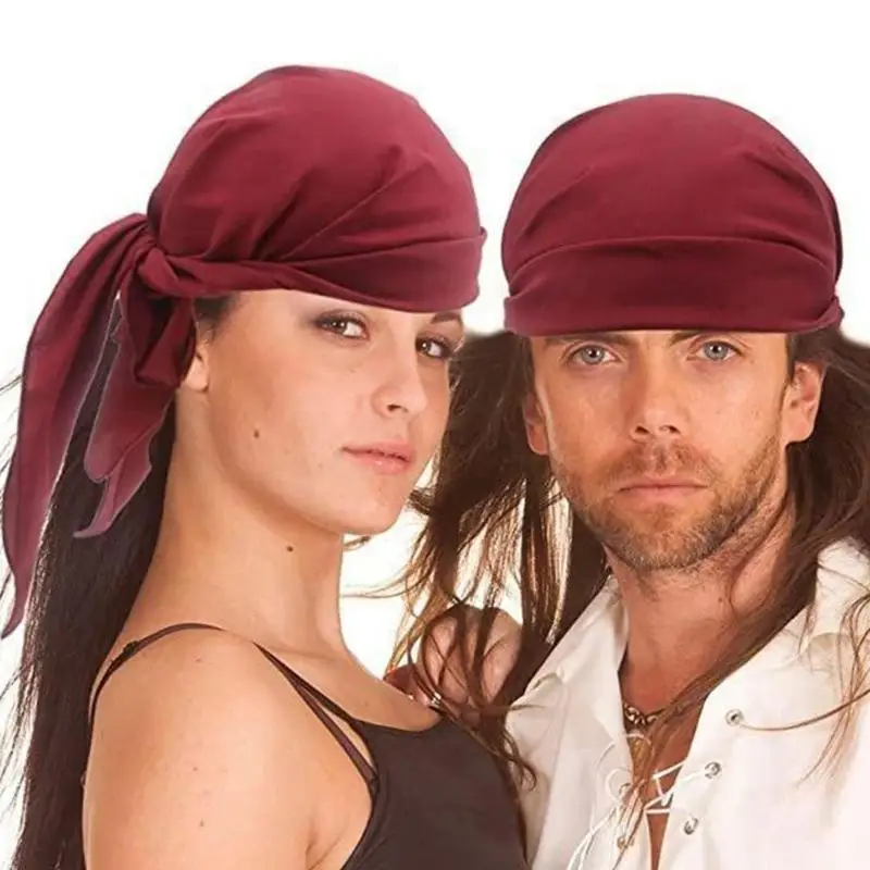Accessoires Costume Pirate d'halloween 652F, foulard Bandana médiéval, ceinture ceinture, patchs pour les yeux, boucles