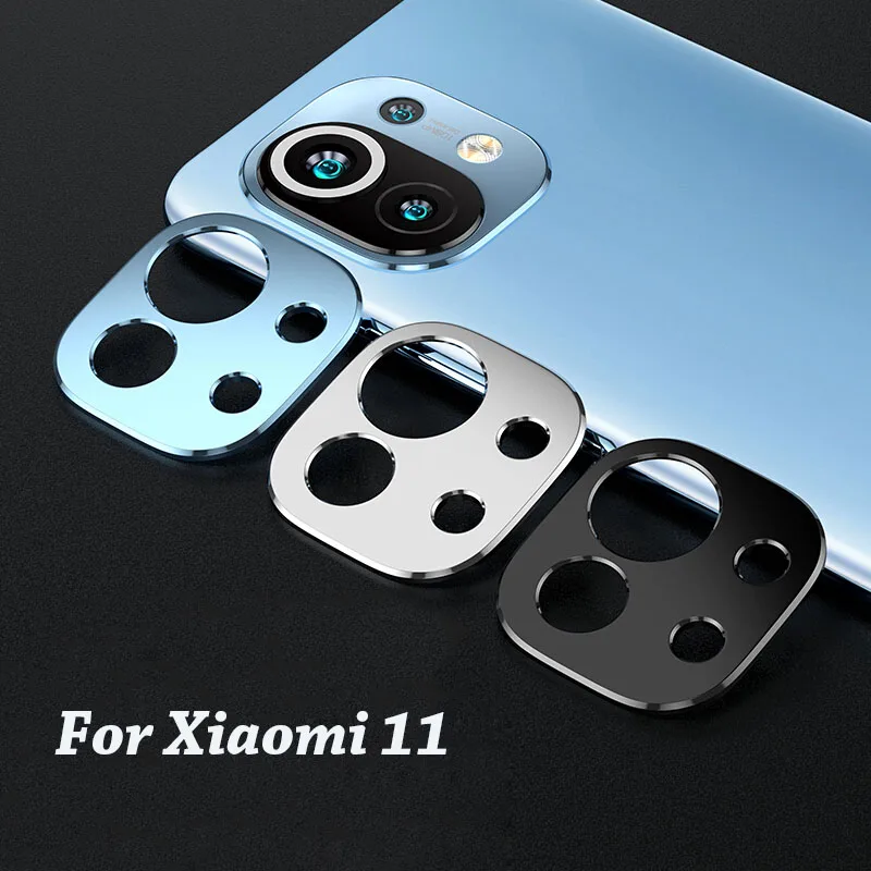 Camera Lens Cover Case For XiaoMi Mi 11 Lite 11Lite Back Aluminum Metal Camera Protector For XioMi Mi11 Lite Lens Ring Film