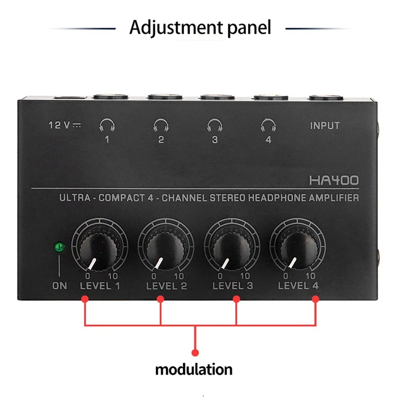 XB-HA400 Headphone Amplifier 4-Way Monitor Headphone Amplifier Headphone Monitor Amplifier