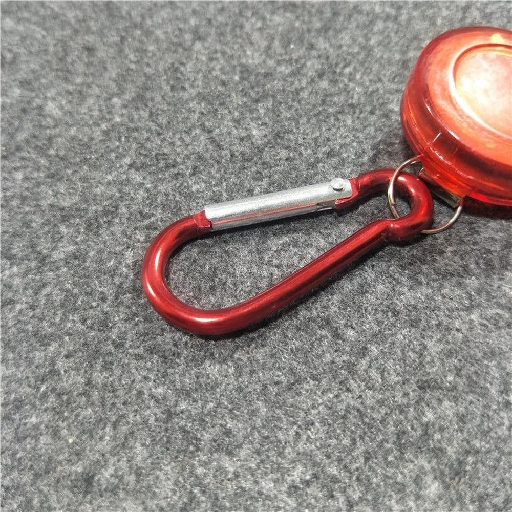 Retractable Keyring Keychain Clip Pull Recoil Sporty Key Ring Anti Lost ID Card Holder Key Chain ID Lanyard Name Tag