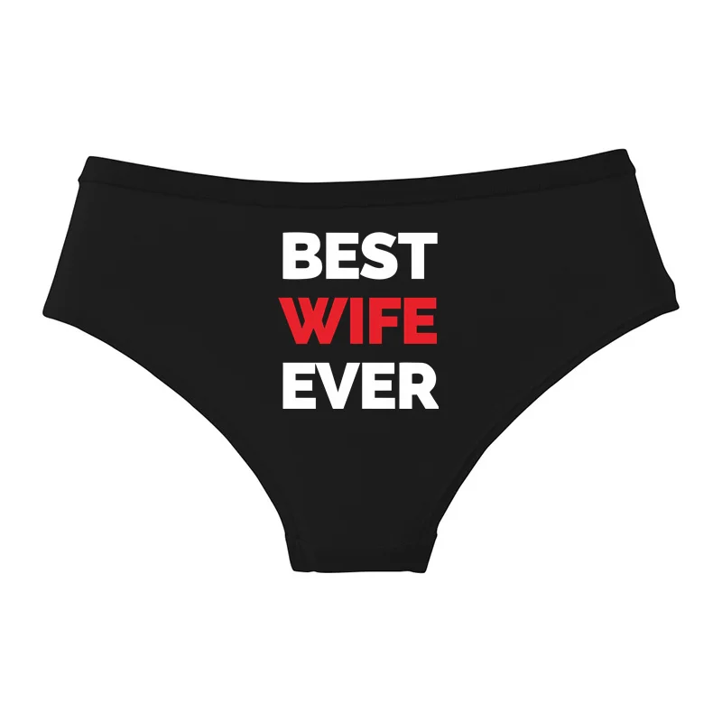 BEST WIFE EVER Cotton Underwear Sexy Lingeries For Women Cute Girl Briefs Female Soft Hot Underwear Ladies Underpants
