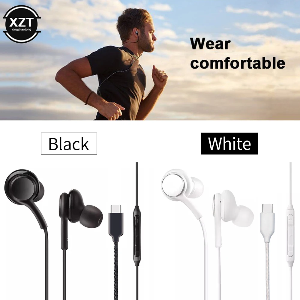 note10 eraphone USB TYPE C In-ear Earphone Digital HIFI Earbuds With Mic For Samsung Galaxy S20 note 10 Pro For Huawei Xiaomi