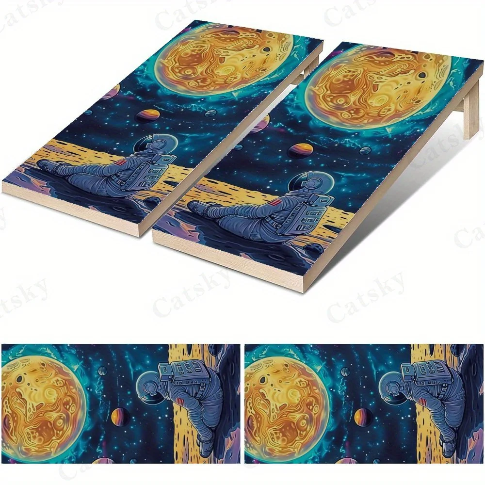 Astronaut In Space   Sandbag Board Sticker.This sandbag board sticker is made from high-quality materials, offering excellent du