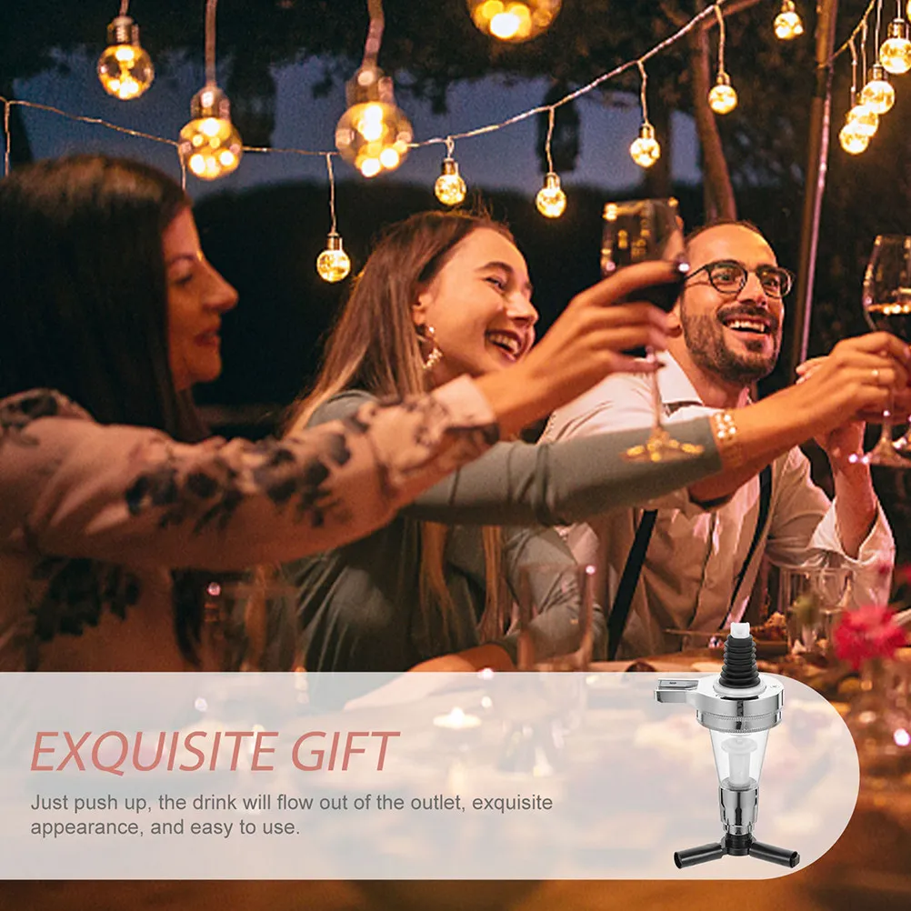 3Pcs Liquor Dispenser Stable Base Beverage Bottle Pourer Party Supply Wall Mounted Shot Pourer Dispenser Liquor Wall Mount