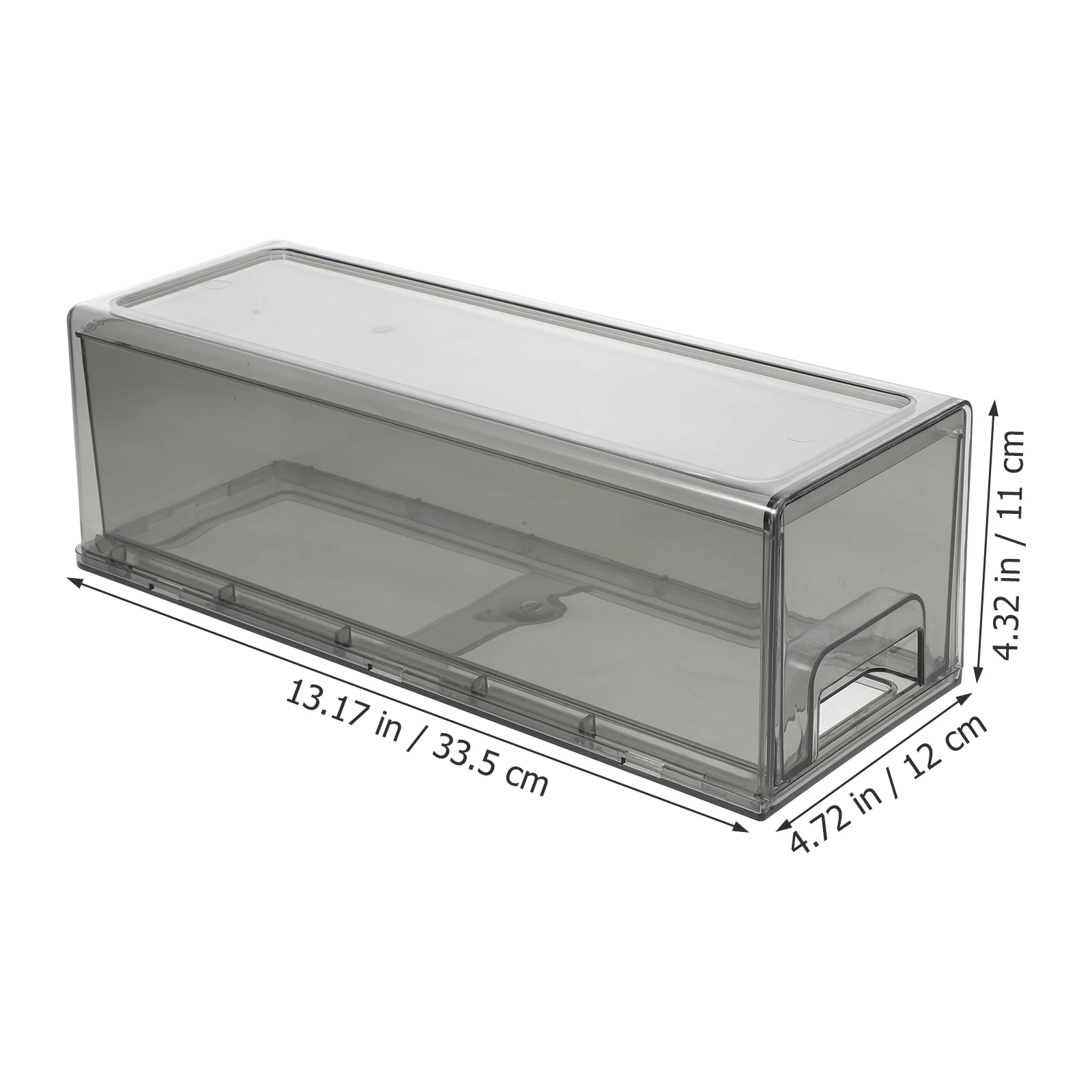 

Stackable Storage Bin Clear Refrigerator Organizer Pull-Out Drawer Storage Box Fresh-Keeping Container for Fruits Cheese