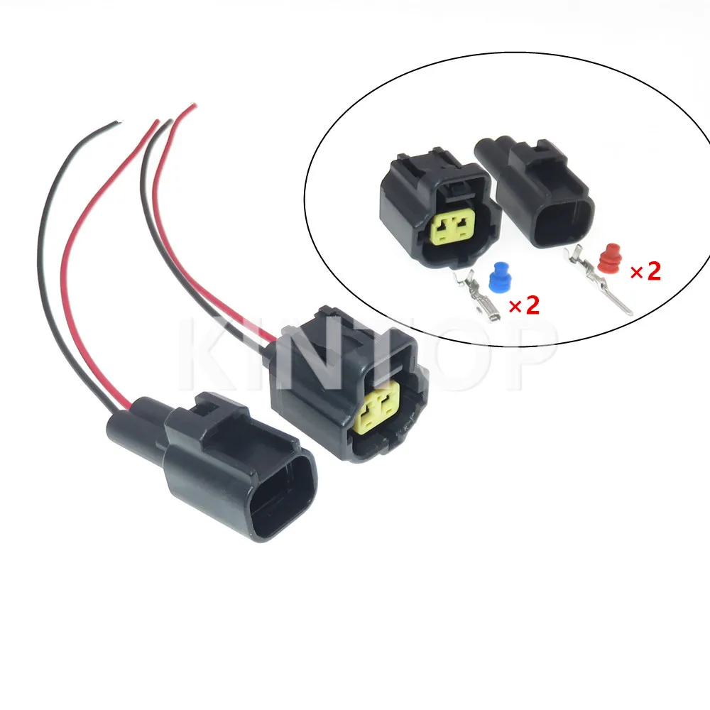 

1 Set 2 Pins 184008-1 AC Assembly Automotive Water Temperature Sensor Plug Auto Connector Wiring Waterproof Socket
