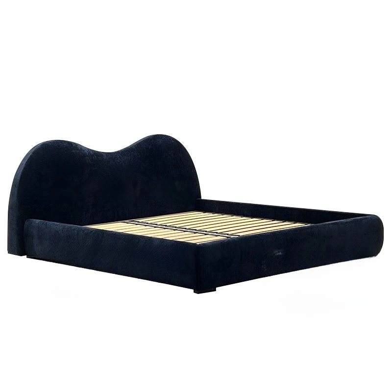 

Italian minimalist fabric bed, modern minimalism, home designer
