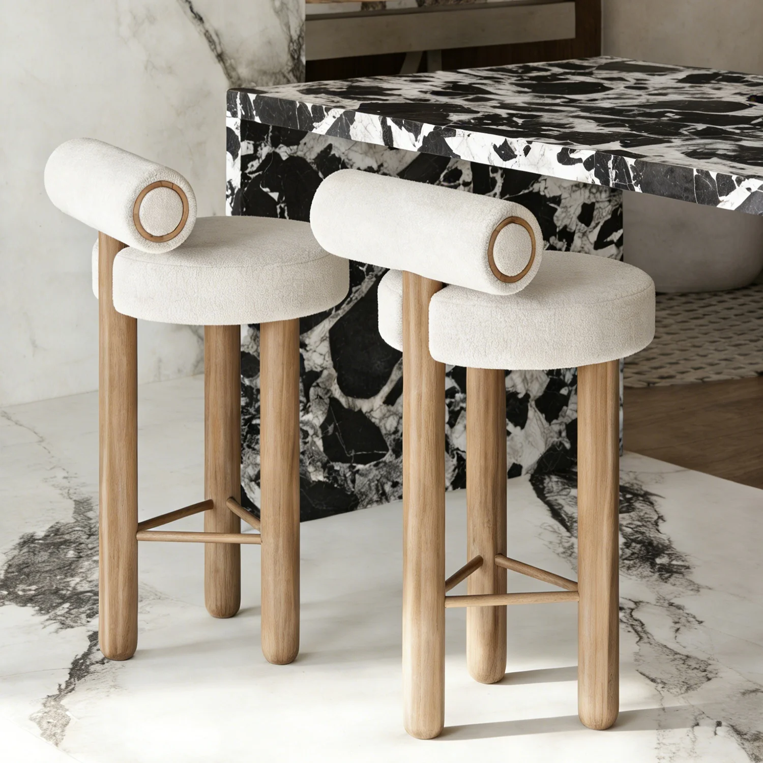 xx-Modern Nordic Bar Chairs Factory Wholesale Coffee House Home Kitchen Dining Wood High bar Stools Restaurant Chair^