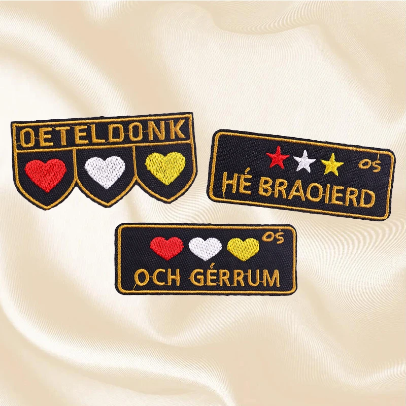 2-5 Stuks Set Nederland Oeteldonk Embleem Borduren Patch Op Kleding Jassen Carnaval Voor Nederland Ijzer Op Patches voor Kleding