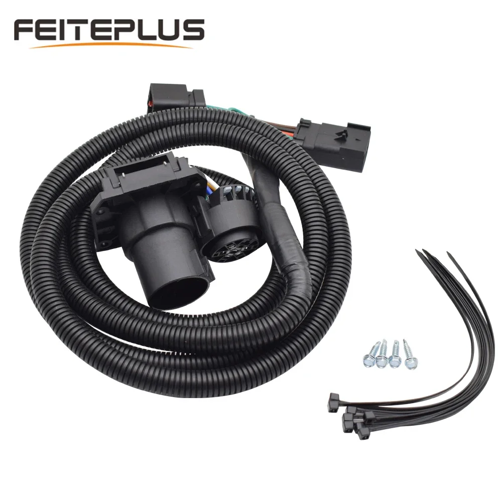 

Curt 56071 Black 7' Custom Wiring Harness Extension For Dodge Ram 1500 2500 3500 Dakota 1995-2010