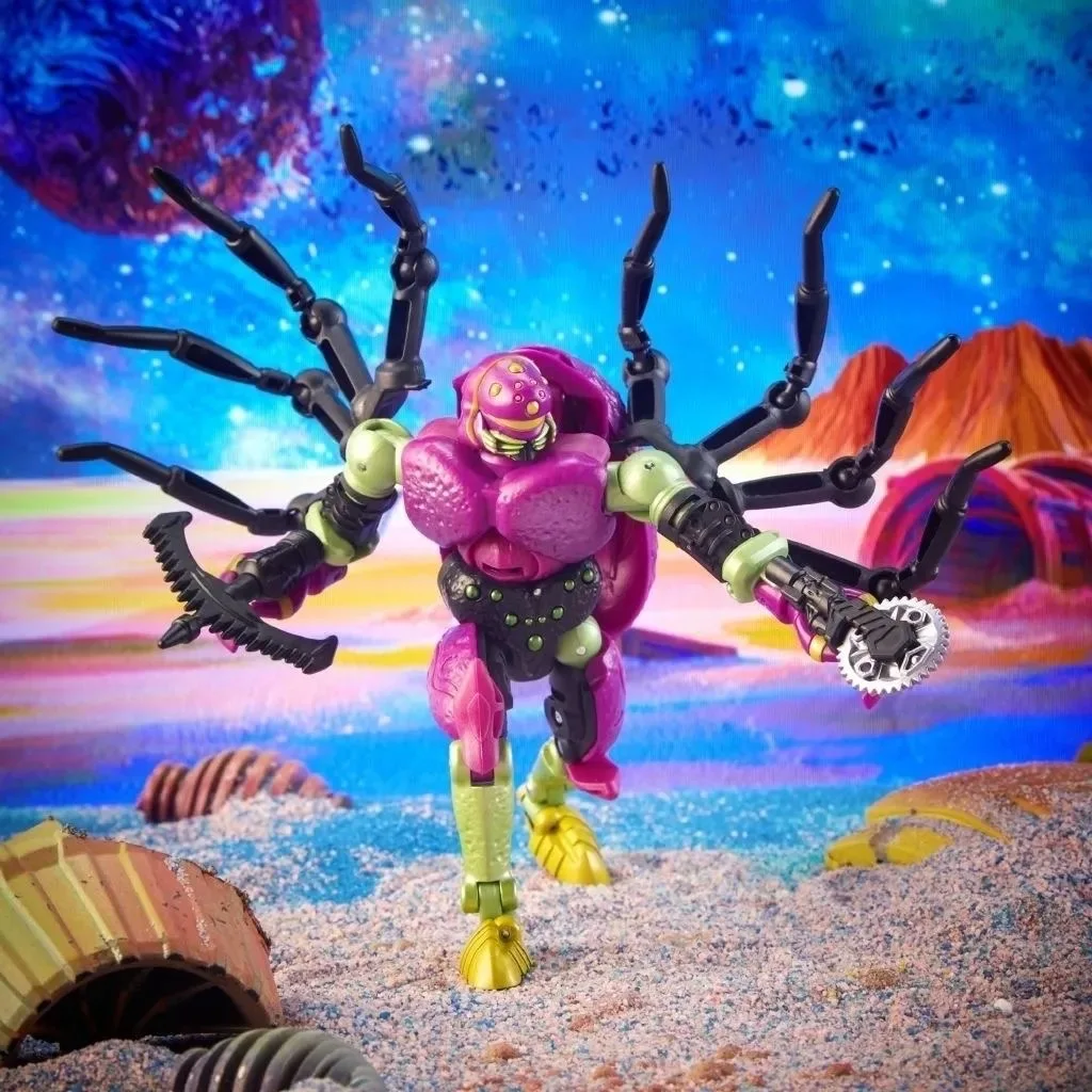 재고 있음 Hasbro 변환 레거시 Tarantulas Evolution 시리즈 디럭스 클래스 13CM 장난감 로봇 액션 피규어 어린이 선물 애니메이션