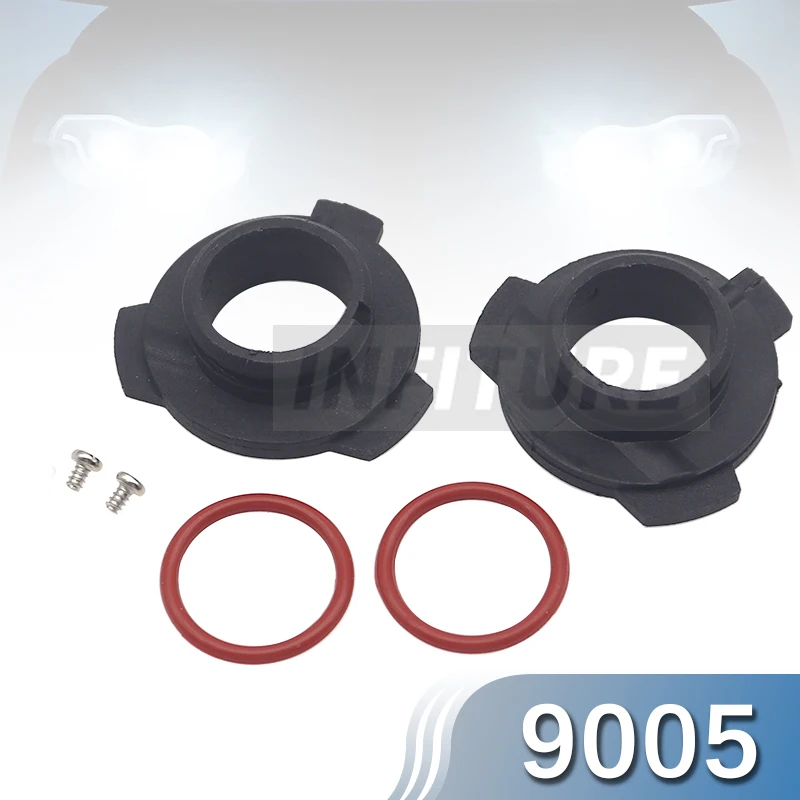 2Pcs Car LED Headlight Bulb Adapter Holder Base Sockets Headlamp Retainer for 9005 HB3