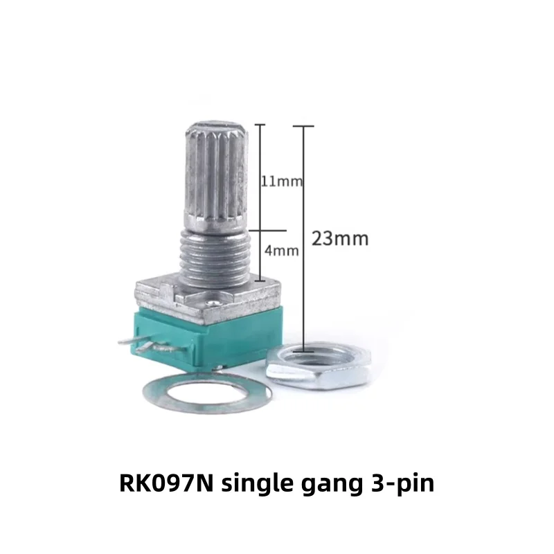 RK097G/N/NS Einzel-/Doppel-B5/10/20/50/100K Audio-/Leistungsverstärker-/versiegelter Potentiometer mit Schalter – Detail 2