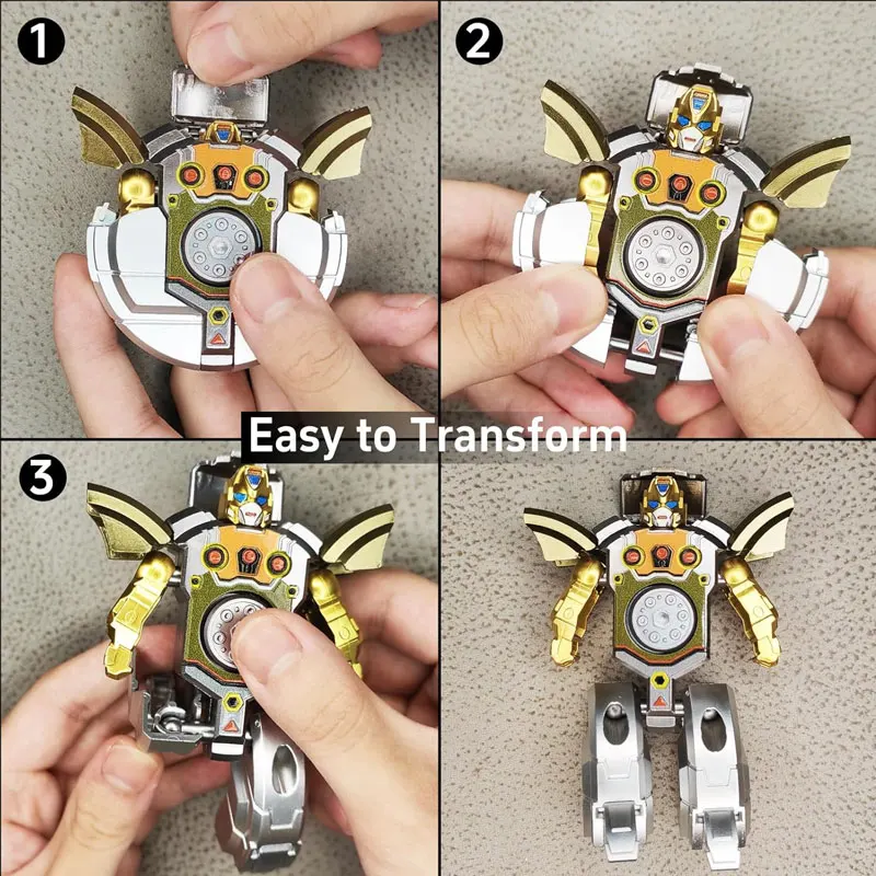 Robot Transformatie Fidget Spinner Hand Spinner Speelgoed Vervormbare Robot Vingertop Gyros Stress ReliefSensorische Fidget Speelgoed
