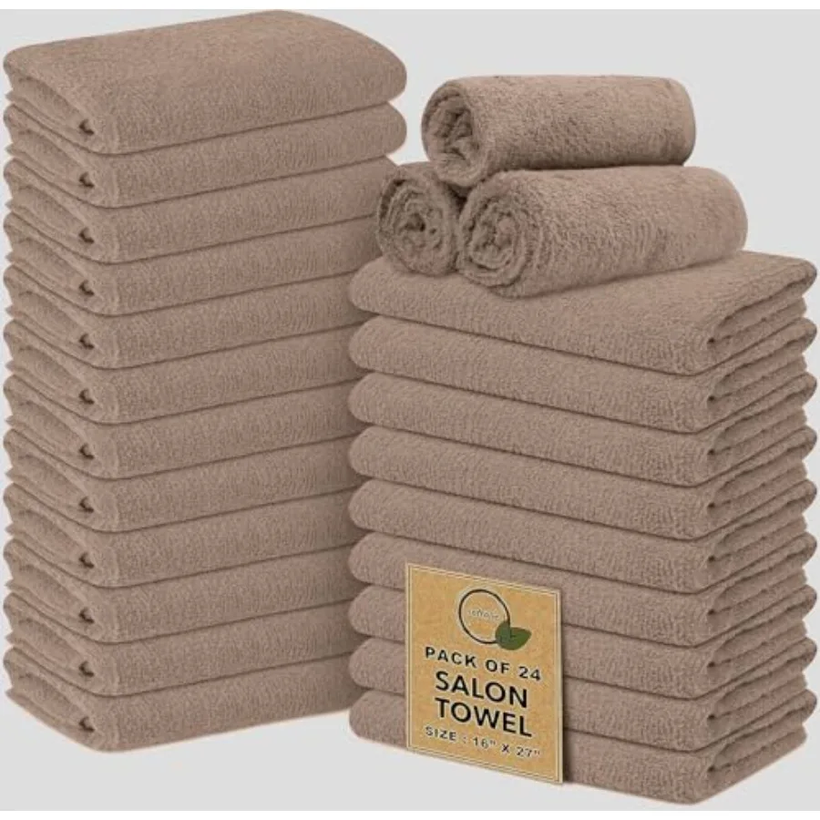 24 Pack Ultra Soft Cotton Salon Towels