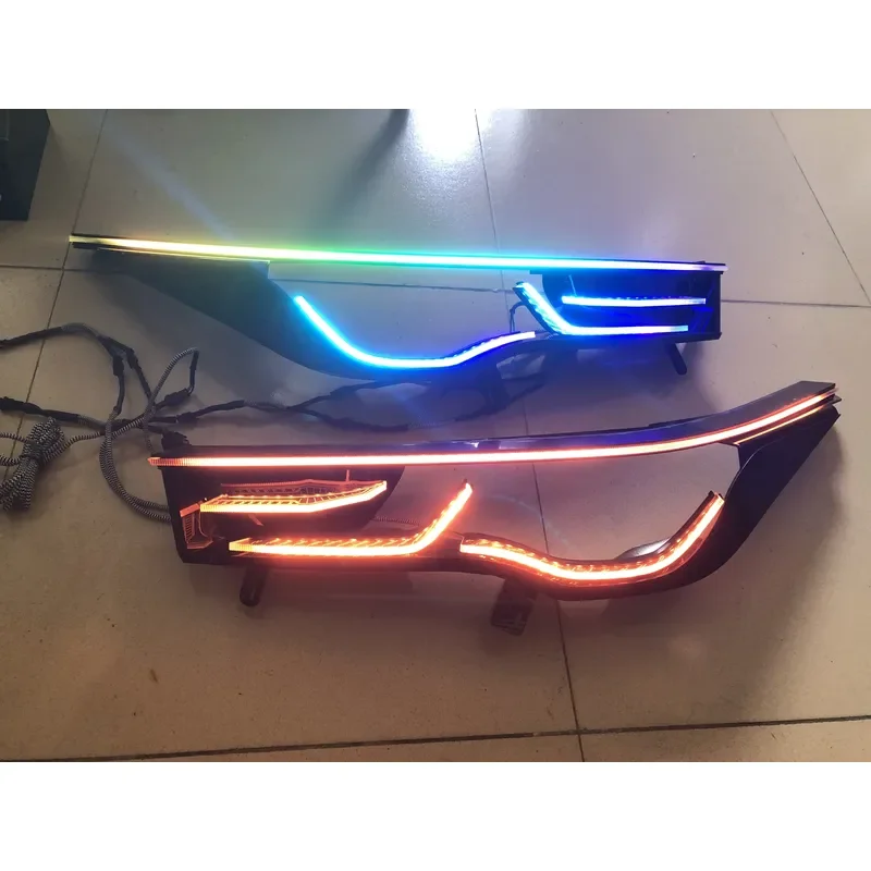Custom 12V LED DRL Set for Innova Gen 2 Daytime Running Light 5D Angel Eye Slim Frame Vahid LED WRGB MULTICOLOR
