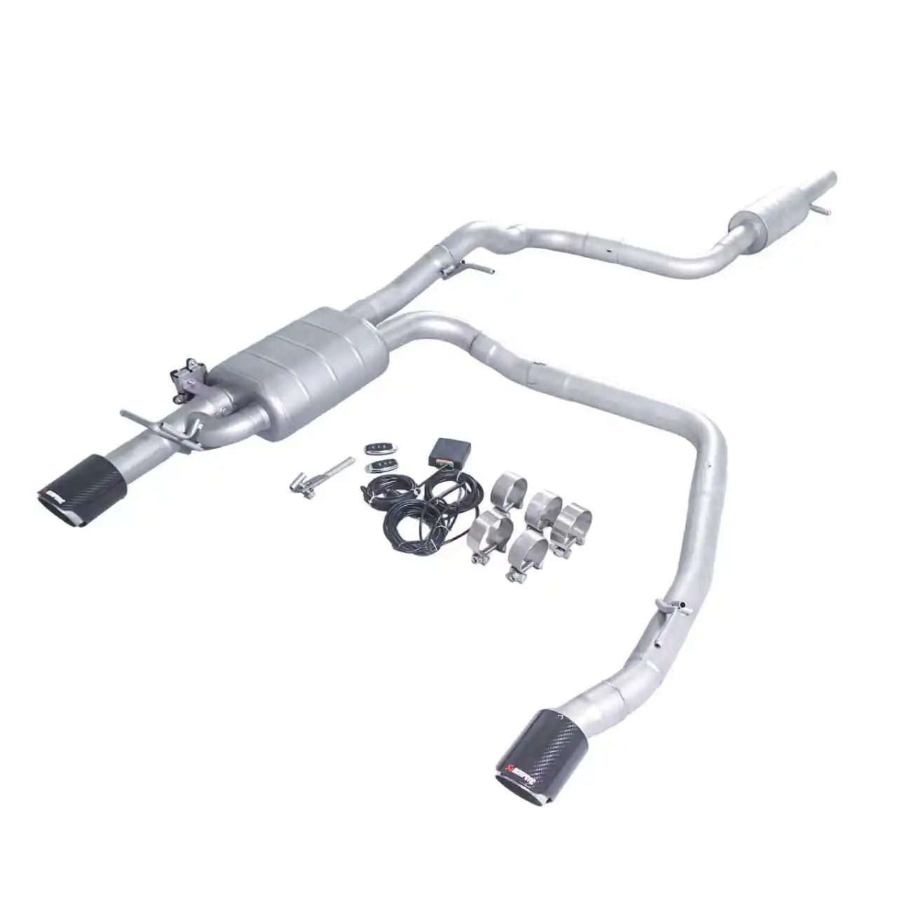 For  Valvetronic Exhaust  VW Golf 4 MK4 2.0L 1.8L 1.6L Exhaust System Electric Valve Muffler Made of SUS304