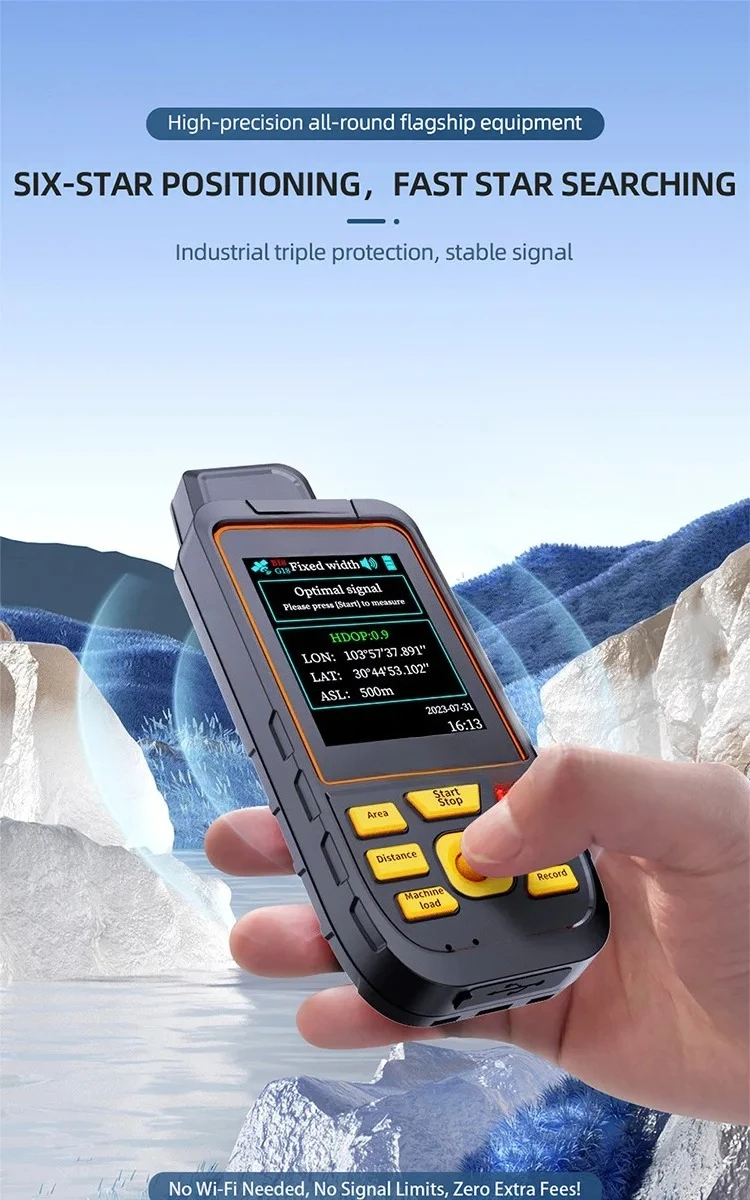 2025 New GPS Land Meter With High Precision GNSS Receiver Chip for Area Slope Distance conducting land Measurement