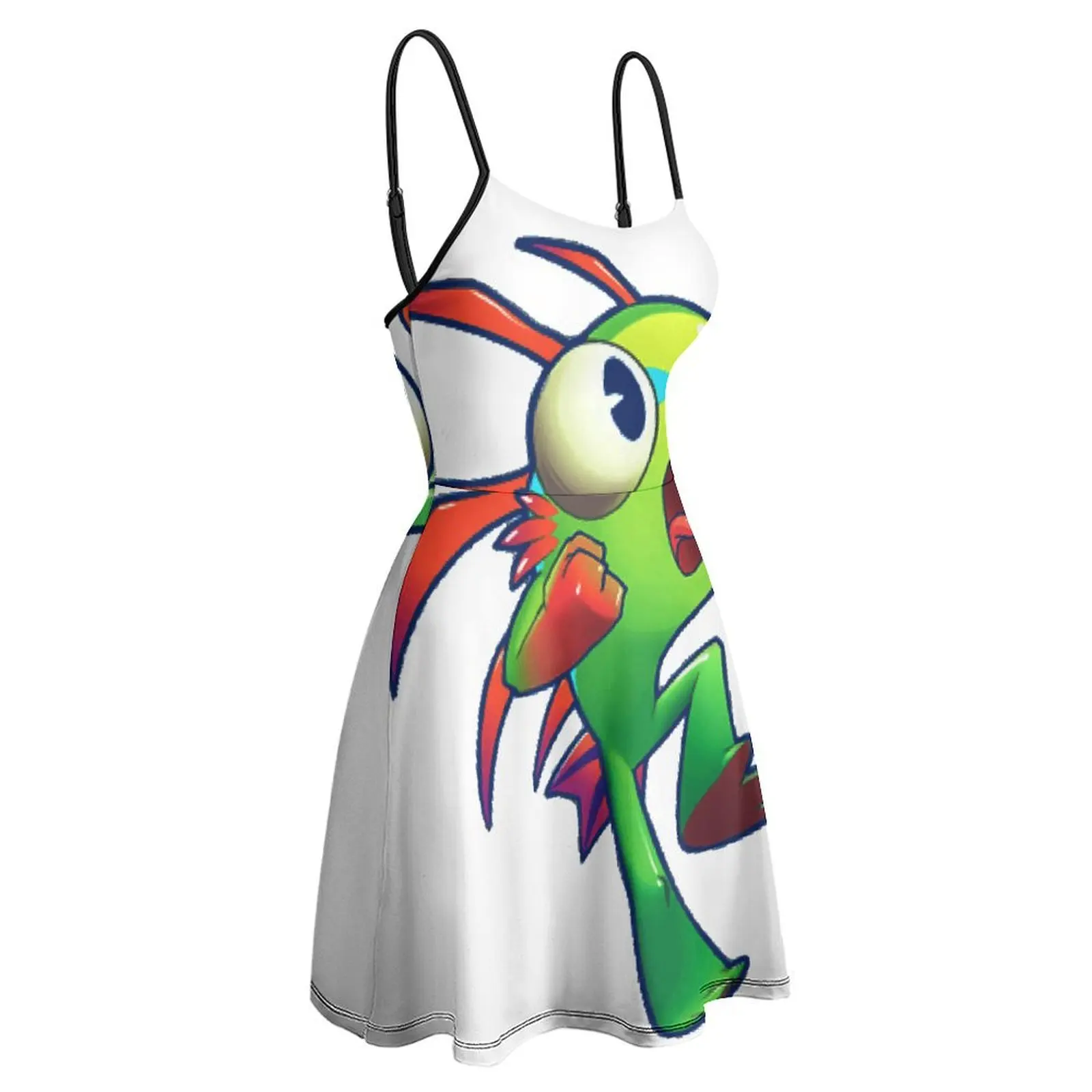 

Murky Mrglghlglglglgl Tri Blend женское платье на бретельках с юмором и графическим рисунком, классическое экзотическое женское платье для клуба