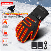 Heated Gloves Rechargeable Self Skiing Heating GlovesOutdoor Windproof Moto Electric Heating Gloves Men