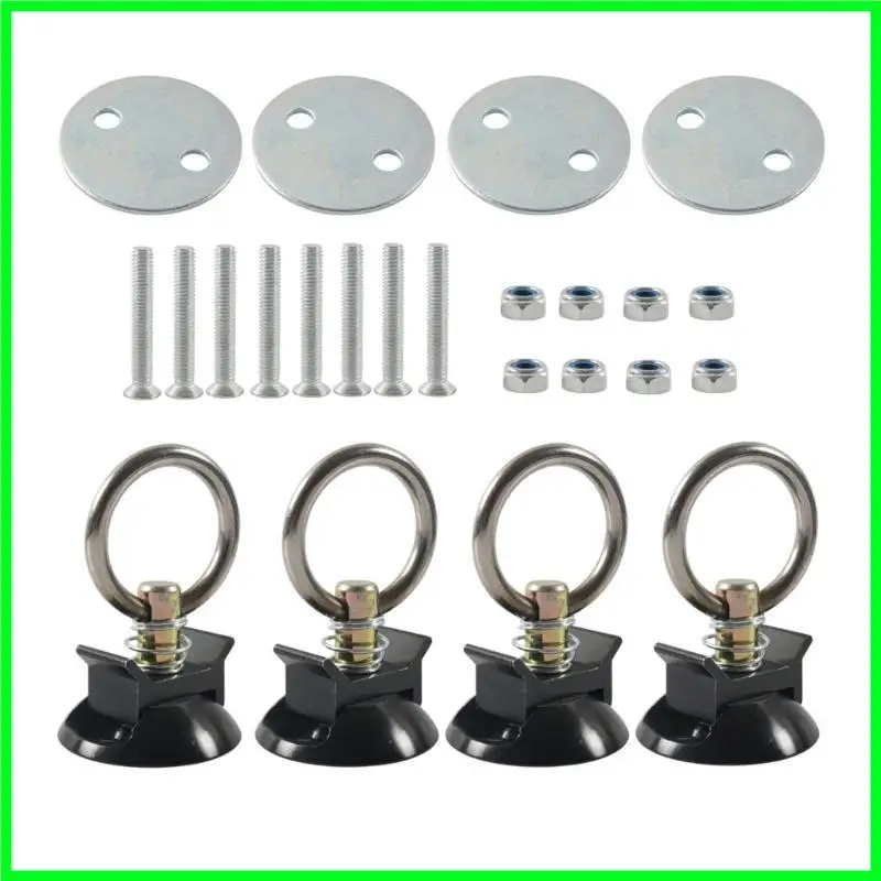 

T3EF 4 Sets Tie Down Anchors Point for Truck Beds or Trailers to Tie Down Motorcycle Tie Down System L Track Tie Down