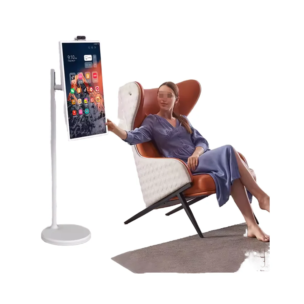 24 & 32 Inch Touch Display Android 12 TV Television with 2K IPS Screen Dual Microphone HDMI Interface LED Backlight Portable Use